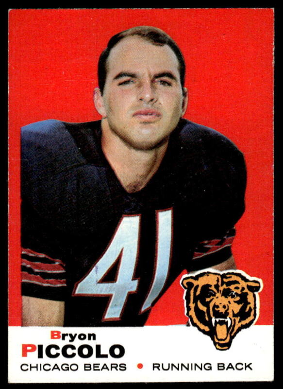 1969 TOPPS BRIAN PICCOLO 26 EX RC FOOTBALL CHICAGO BEARS