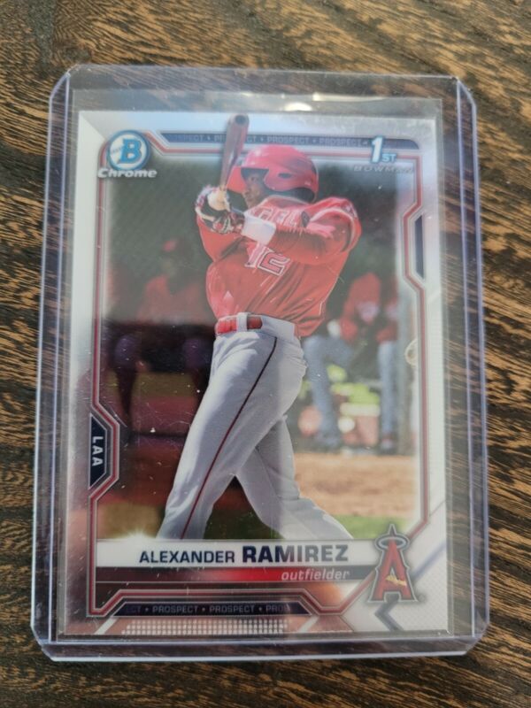 2021 BOWMAN CHROME ALEXANDER RAMIREZ BASEBALL CARD Los Angeles Angels INVEST