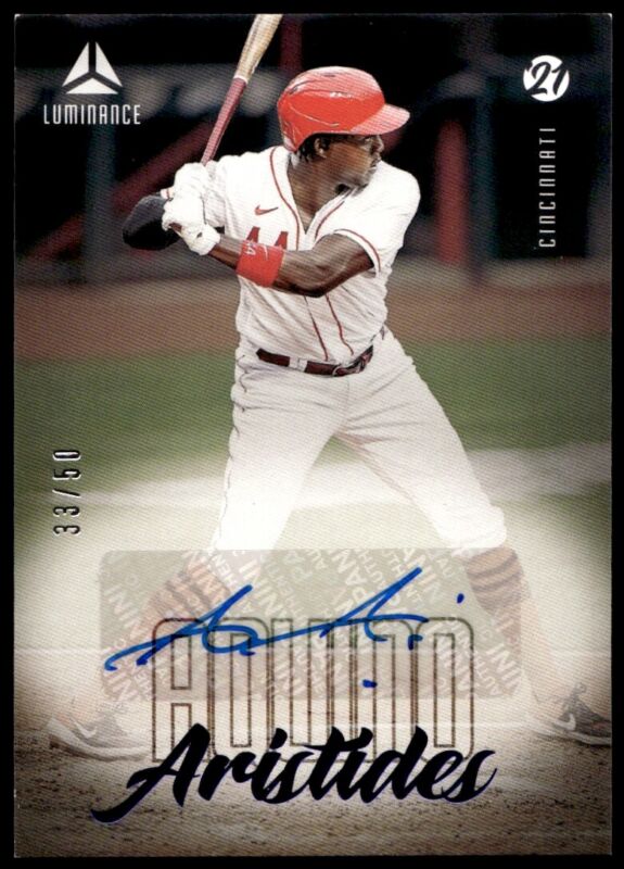 2021 CHRONICLES ARISTIDES AQUINO LA-PS MT LUMINANCE AUTOGRAPHS 33/50 REDS