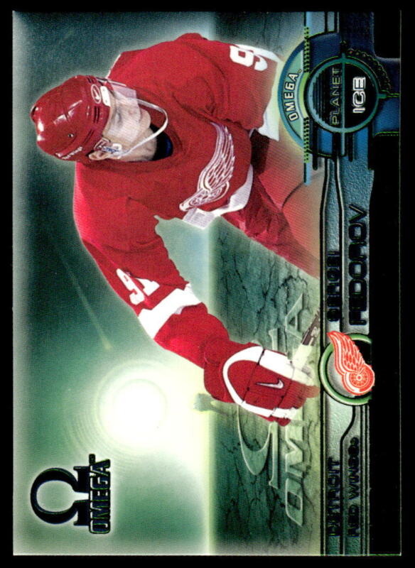 1998 PACIFIC OMEGA SERGEI FEDOROV 13 PLANET ICE PARALLEL 20/50 DETROIT RED WINGS