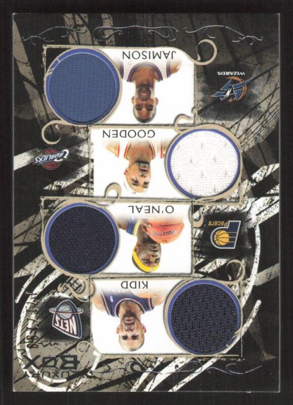 2006 TOPPS LUXURY BOX JASON KIDD JERMAINE O'NEAL GOODEN JAMISON RELICS QUAD /199