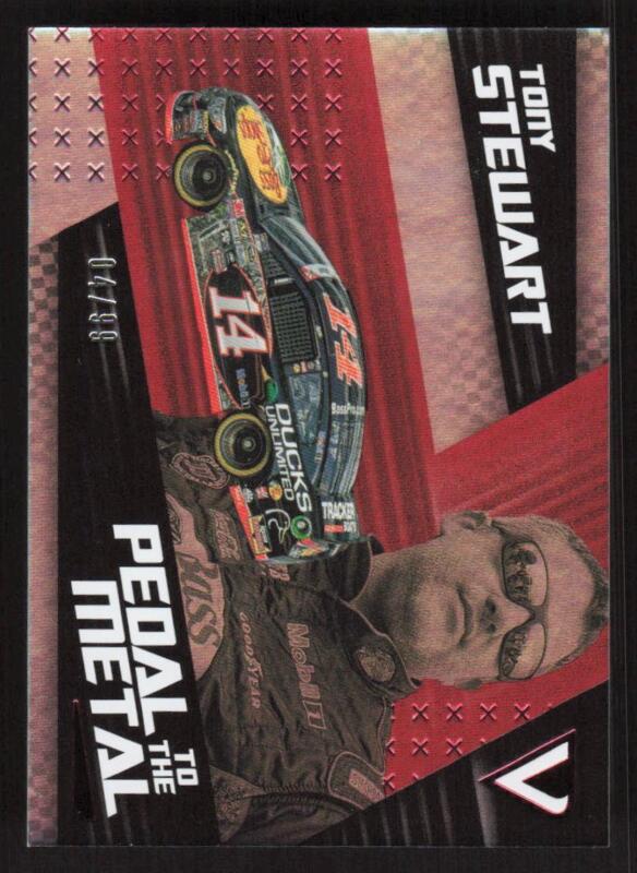 2022 PANINI CHRONICLES TONY STEWART 17 PEDAL TO THE METAL RED 4/99 STEWART-HAAS