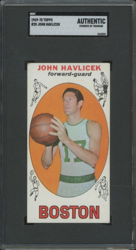 1969 TOPPS JOHN HAVLICEK 20 EX HOF RC SGC A BASKETBALL BOSTON CELTICS