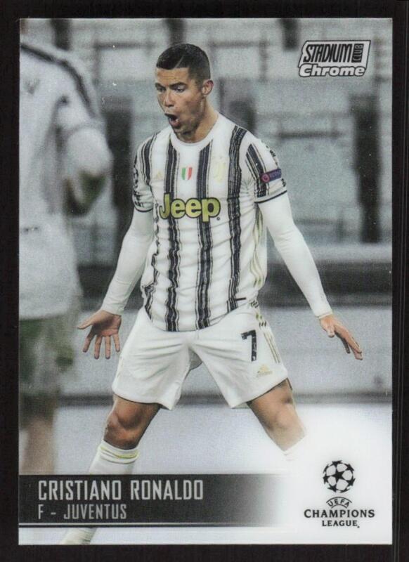 2020 STADIUM CLUB CHROME UEFA CHAMPIONS LEAGUE CRISTIANO RONALDO 100 JUVENTUS