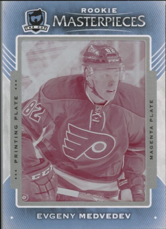 2015 UPPER DECK THE CUP EVGENY MEDVEDEV 130 PLATES SPX ROOKIE MAGENTA 1/1 FLYERS