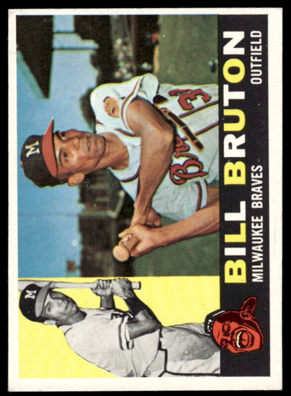 1960 TOPPS BILL BRUTON 37 EXMT BASEBALL MILWAUKEE BRAVES
