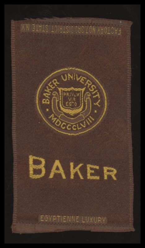 1910 S25 BAKER UNIVERSITY NNO EXMT SILKS FOOTBALL