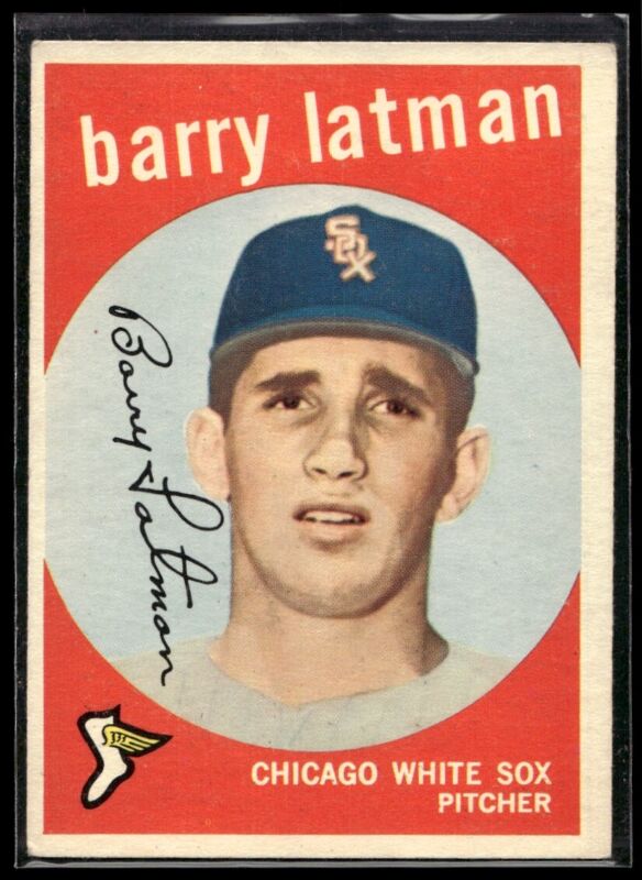 1959 TOPPS BARRY LATMAN 477 VG-EX RC BASEBALL CHICAGO WHITE SOX