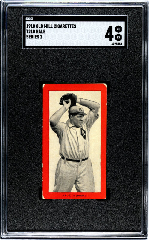 1910 T210 FRANK HALE NNO VG-EX OLD MILL SERIES 2 SGC 4 BASEBALL RICHMOND COLTS
