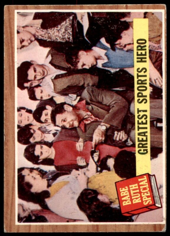 1962 TOPPS BABE RUTH 143 VG-EX GREATEST SPORTS HERO BASEBALL NEW YORK YANKEES