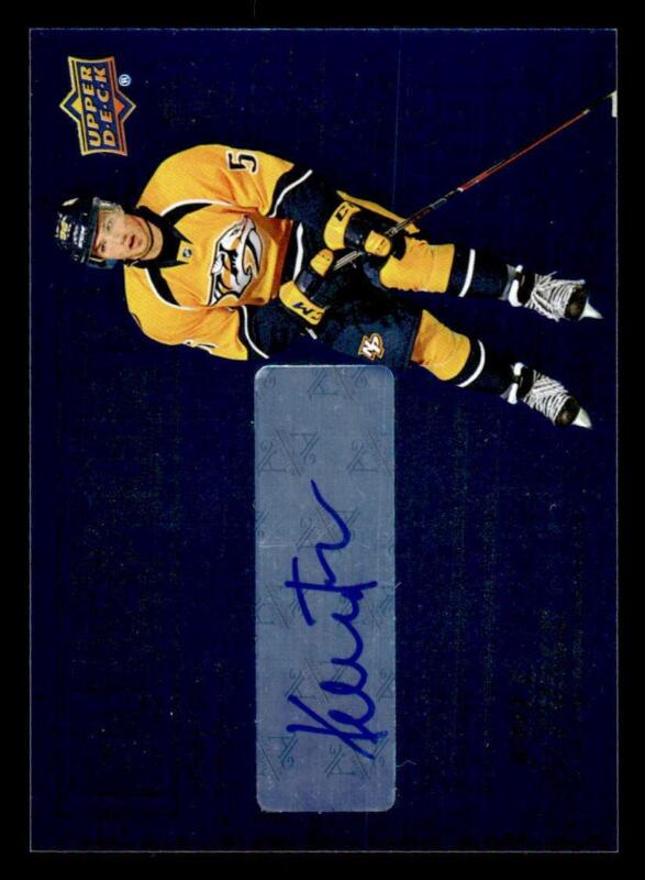 2015 UPPER DECK FULL FORCE KEVIN FIALA BP-KF BLUEPRINT AUTOGRAPH RC PREDATORS