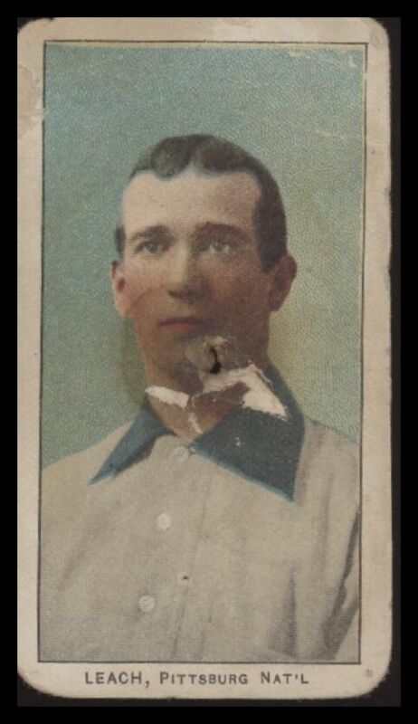 1909 E95 TOMMY LEACH NNO POOR PHILADELPHIA CARAMEL BASEBALL PITTSBURGH PIRATES