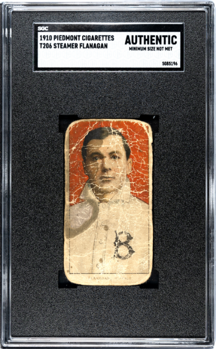 1909 T206 STEAMER FLANAGAN NNO POOR PIEDMONT 350 SGC A BASEBALL BUFFALO BISONS