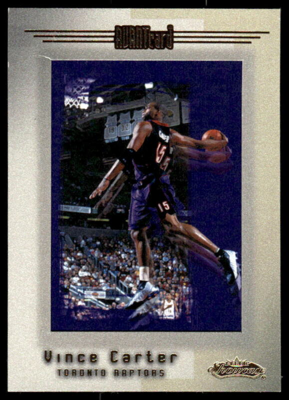 2001 FLEER SHOWCASE VINCE CARTER 87 MINT AVANTCARD SSP PR 312 TORONTO RAPTORS