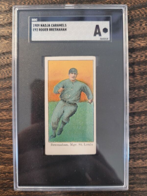 1909 E92 ROGER BRESNAHAN EYE APPEAL NADJA CARAMELS SGC A ST. LOUIS CARDINALS
