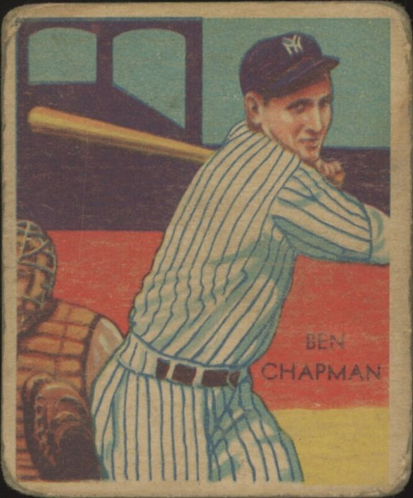 1934 DIAMOND STARS BEN CHAPMAN 38 GOOD NATIONAL CHICLE R327 NEW YORK YANKEES