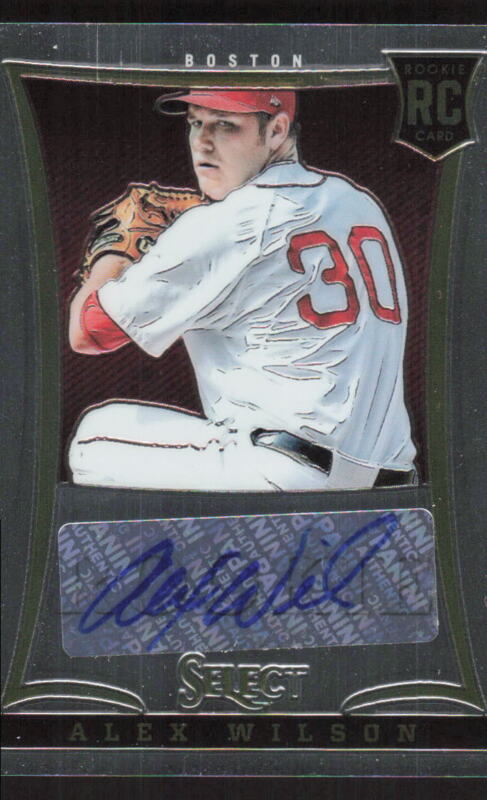 2013 PANINI SELECT ALEX WILSON 181 MINT RC AUTOGRAPH 148/750 BOSTON RED SOX