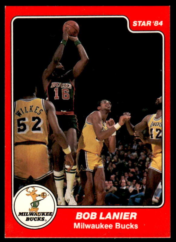 1983 STAR BOB LANIER 45 MINT SP BASKETBALL MILWAUKEE BUCKS