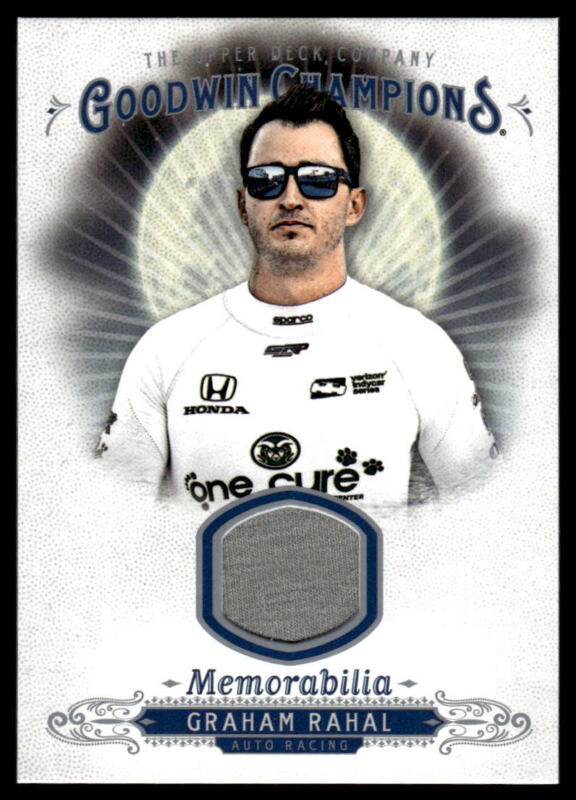 2018 UPPER DECK GOODWIN GRAHAM RAHAL M-GR MINT MEMORABILIA RACING