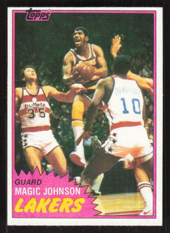 1981 TOPPS MAGIC JOHNSON 21 MINT BASKETBALL LOS ANGELES LAKERS