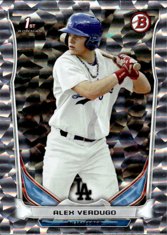 2014 BOWMAN DRAFT ALEX VERDUGO DP59 MINT 1ST RC SILVER ICE LOS ANGELES DODGERS