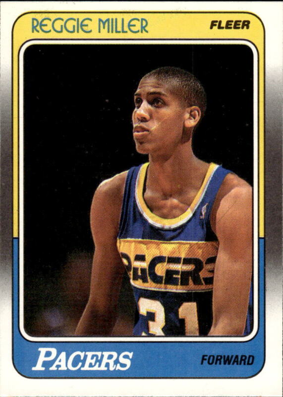 1988 FLEER REGGIE MILLER 57 MINT RC BASKETBALL INDIANA PACERS