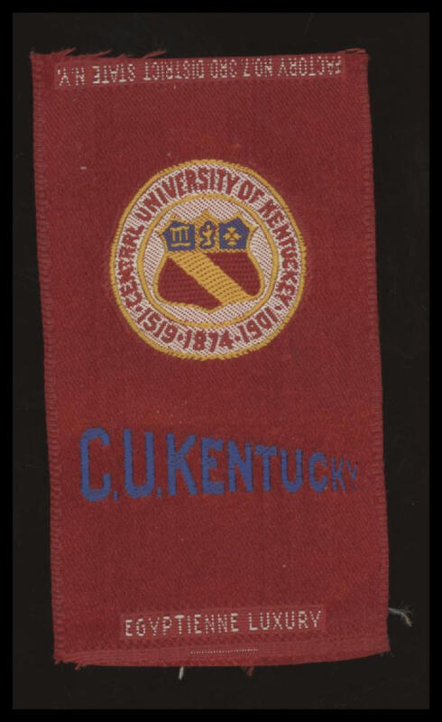 1910 S25 UNIVERSITY OF KENTUCKY NNO EXMT SILKS FOOTBALL