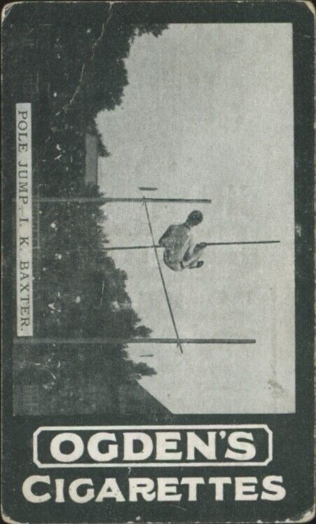 1902 OGDENS'S TAB I.K. BAXTER 33 VG C SERIES POLE JUMP PENNSYLVANIA