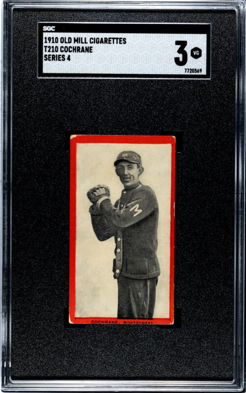 1910 T210 COCHRANE NNO VG OLD MILL SERIES 4 SGC 3 BASEBALL MONTGOMERY MINERS