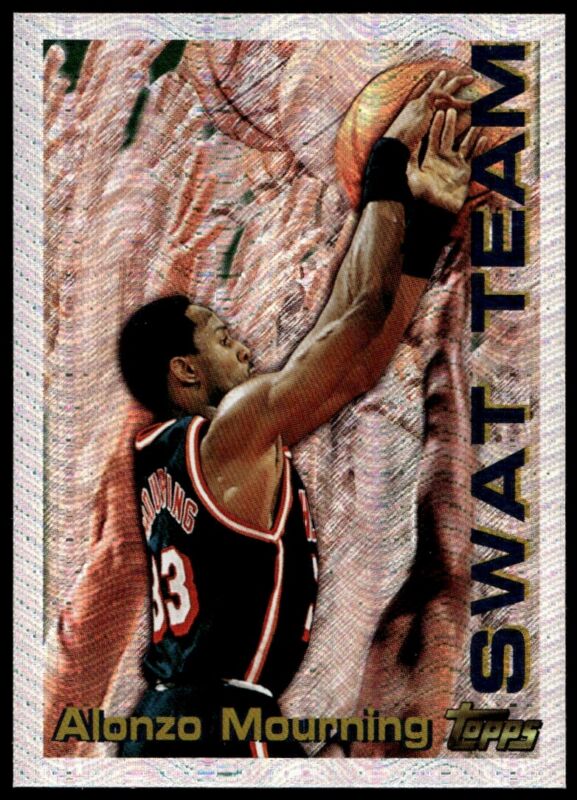 1996 TOPPS ALONZO MOURNING 25 MINT SEASON'S BEST SWAT BASKETBALL MIAMI HEAT