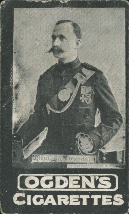 1901 OGDEN'S CIGARETTES LIEUTENANT COLONEL RUNDALL GOOD IMPERIAL INTERNATIONAL