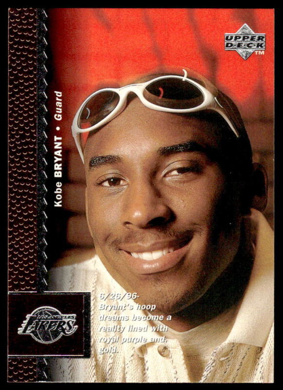1996 UPPER DECK KOBE BRYANT 58 MINT RC BASKETBALL LOS ANGELES LAKERS