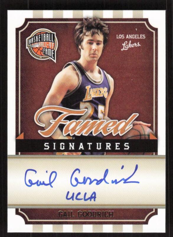 2010 PANINI HALL OF FAME GAIL GOODRICH GG SIGNATURES AUTOGRAPH 272/499 LAKERS