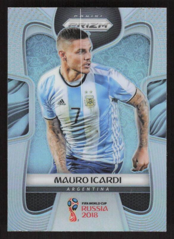 2018 PANINI PRIZM FIFA WORLD CUP MAURO ICARDI 8 MINT SILVER PRIZM ARGENTINA