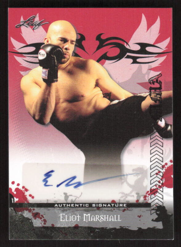 2010 LEAF ELIOT MARSHALL NNO MINT AUTOGRAPH MMA UFC