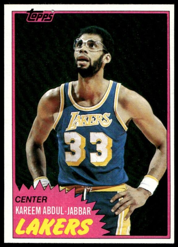 1981 TOPPS KAREEM ABDUL-JABBAR 20 MINT BASKETBALL LOS ANGELES LAKERS