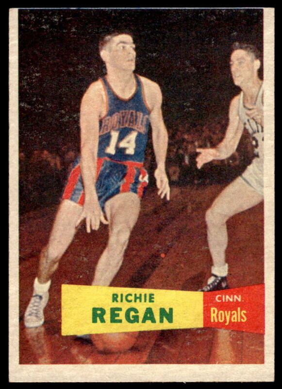 1957 TOPPS RICHIE REGAN 50 EX RC BASKETBALL CINCINNATI ROYALS