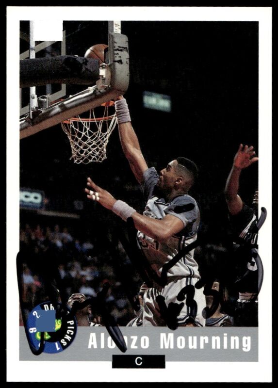 1992 CLASSIC DRAFT ALONZO MOURNING 2 MT XRC PROMO AUTOGRAPH GEORGETOWN HOYAS