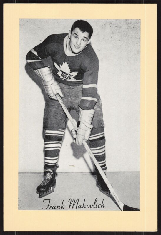 1944-64 BEE HIVE PHOTOS FRANK MAHOVLICH EXMT GROUP 2 BEEHIVE TORONTO MAPLE LEAFS