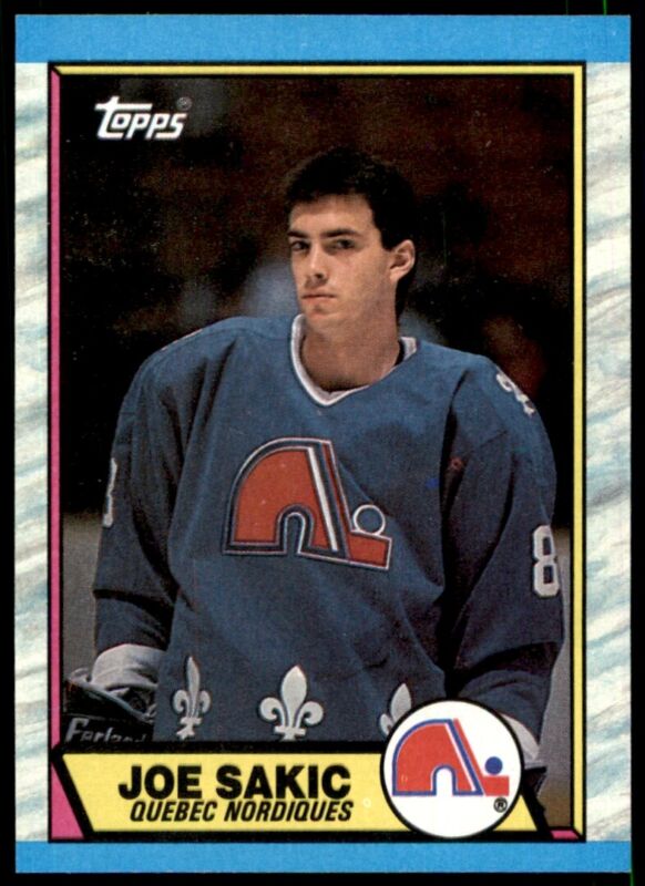 1989 TOPPS JOE SAKIC 113 NRMT RC HOCKEY QUEBEC NORDIQUES