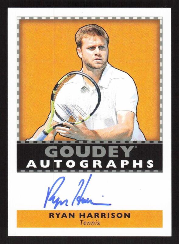 2018 UPPER DECK GOODWIN CHAMPIONS RYAN HARRISON GA-RH GOUDEY AUTOGRAPHS TENNIS