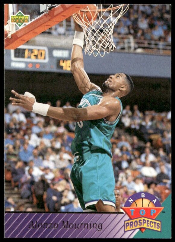 1992 UPPER DECK ALONZO MOURNING 457 MINT RC TOP PROSPECT CHARLOTTE HORNETS