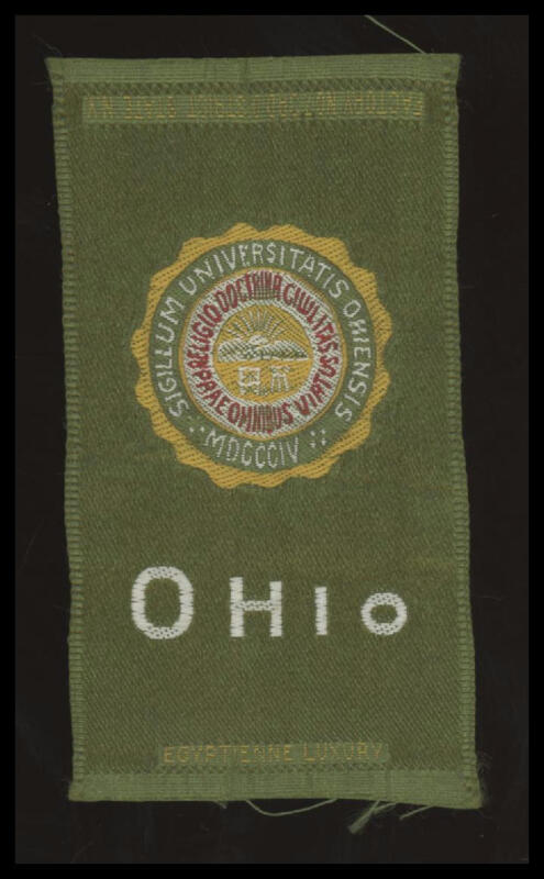 1910 S25 OHIO UNIVERSITY NNO EXMT SILKS FOOTBALL