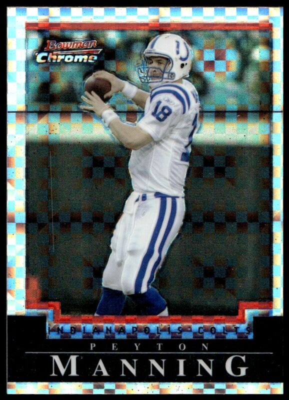 2004 BOWMAN CHROME PEYTON MANNING 75 MT ATOMIC REFRACTOR 120/250 COLTS