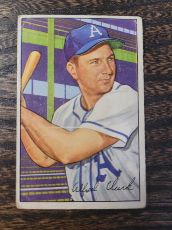 1952 BOWMAN ALLIE CLARK 130 GOOD BASEBALL PHILADELPHIA ATHLETICS