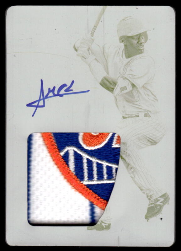 2018 IMMACULATE COLLECTION AMED ROSARIO RC AUTO PATCH PRINTING PLATE 1/1 METS