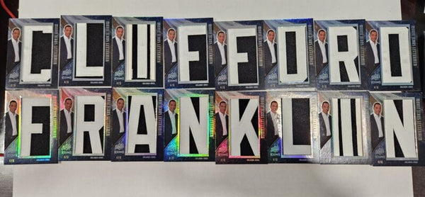 2008 Upper Deck Icons Orlando Franklin Movie Letterman Clifford COMPLETE 4/6