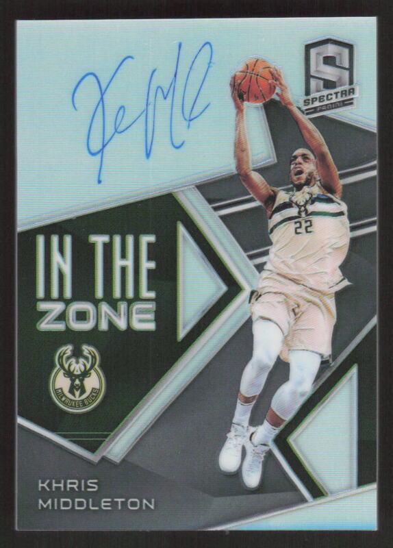 2018 PANINI SPECTRA KHRIS MIDDLETON IZ-KHM IN THE ZONE AUTOGRAPHS 7/75 BUCKS