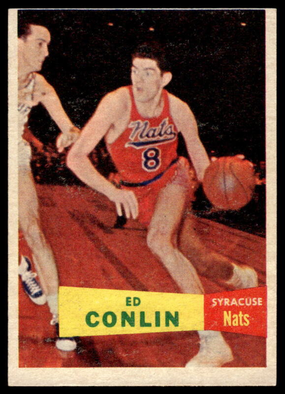 1957 TOPPS ED CONLIN 58 EXMT RC BASKETBALL SYRACUSE NATIONALS