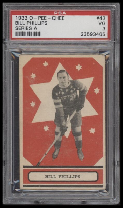 1933 O-PEE-CHEE (V304A) BILL PHILLIPS 43d VG RC V304A PSA 3 NEW YORK AMERICANS